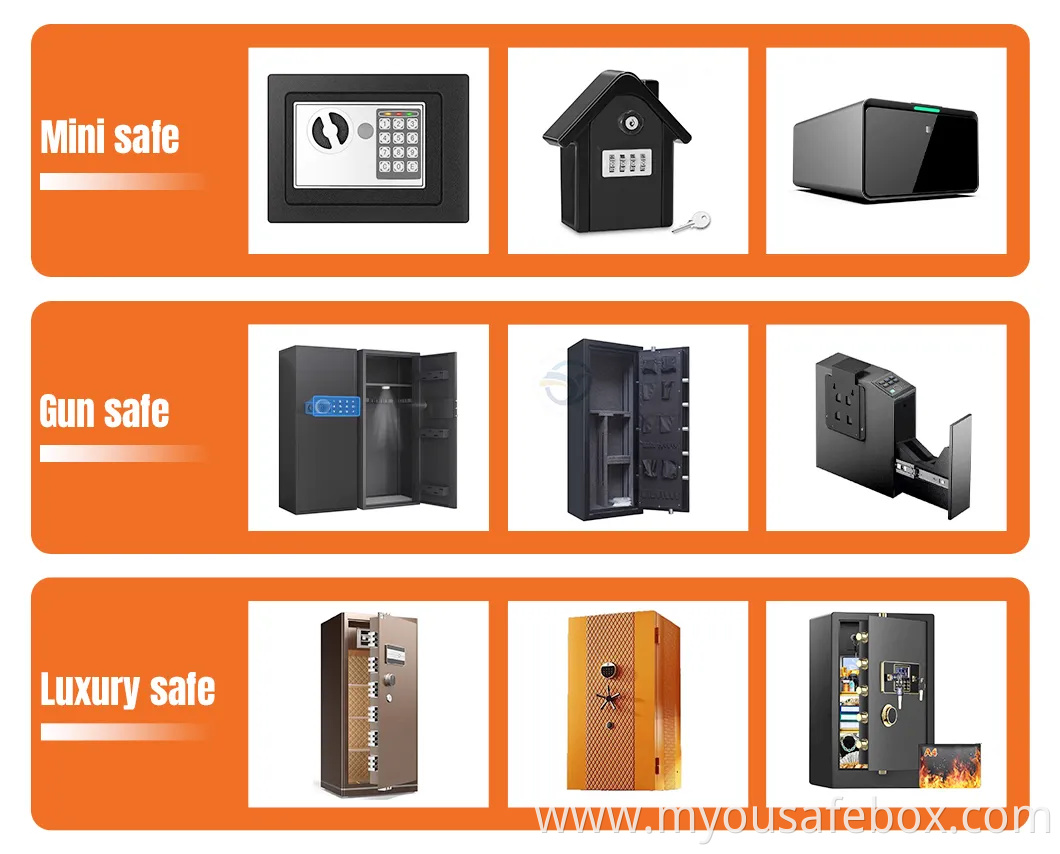 Luxury Fireproof Home Safe with Single Door Fingerprint Access